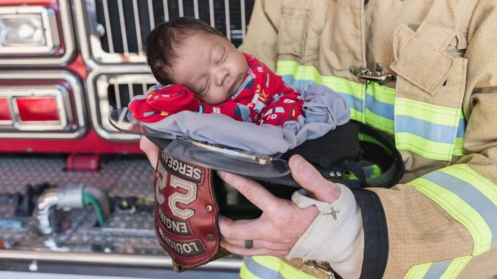 bebê deixado no corpo de bombeiros